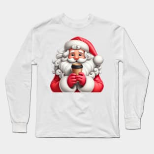 Santa's Coffee Break Long Sleeve T-Shirt